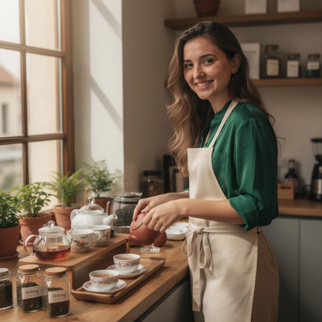 Egy hagyományos teáskanna, amelyből gőzölög a frissen főzött oolong tea.